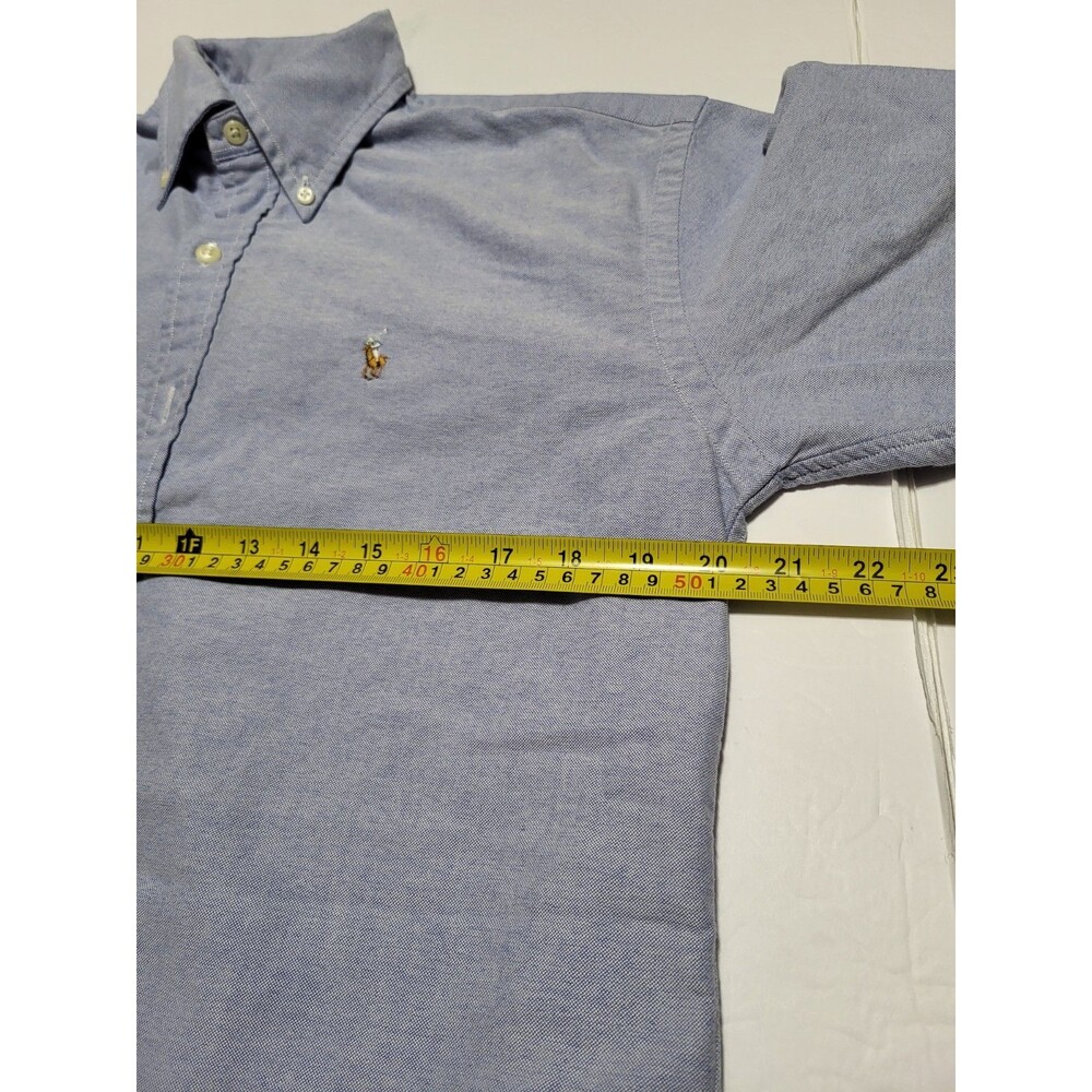 (#L3) Ralph Lauren Long Sleeve Button Down Size Women's 4 Blue - Picture 6 of 8